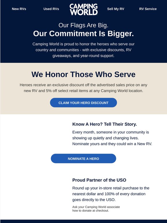 Have you heard of the Camping World Hero Program?
