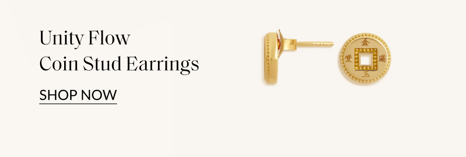 Unity Flow Coin Stud Earrings