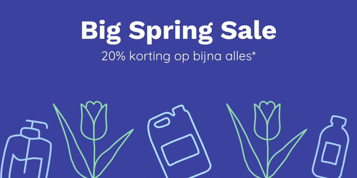 Big Spring Sale - 20% korting op bijna alles*