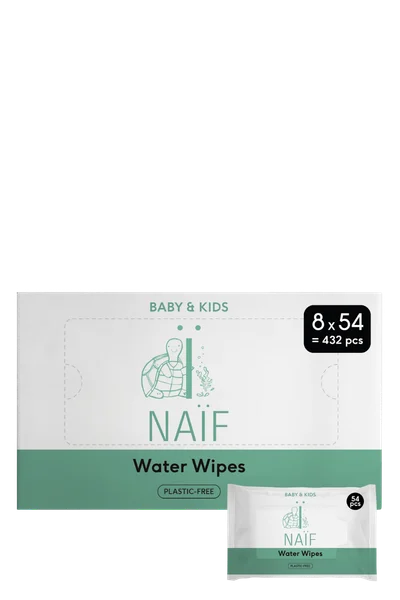 Naif Plasticvrije Wipes Box (8x54)