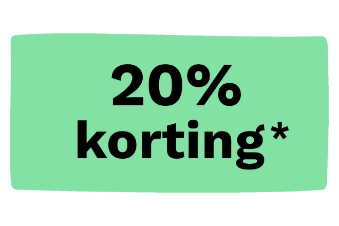 20% korting*