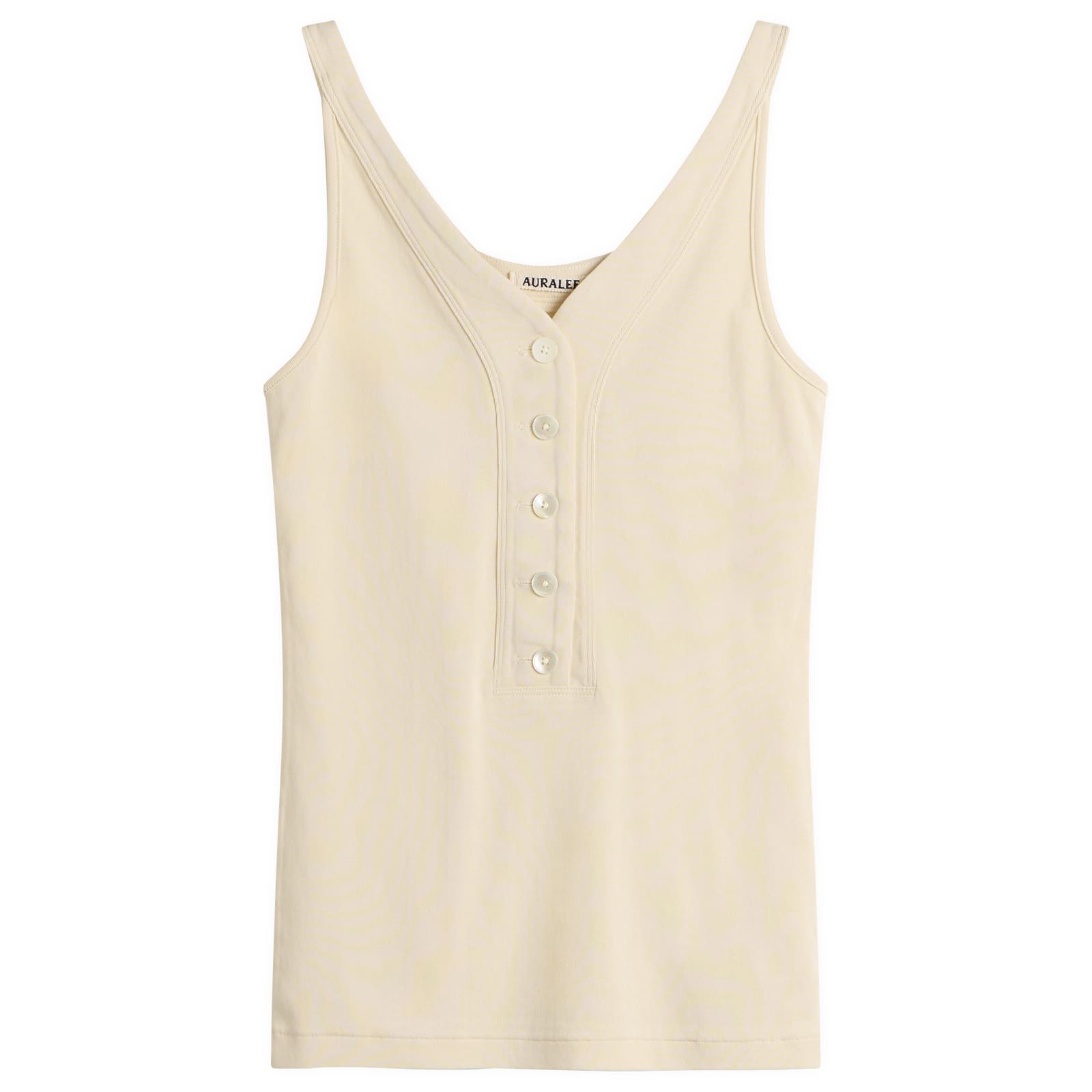 Auralee Organic Cotton Fine Rib Tank Top