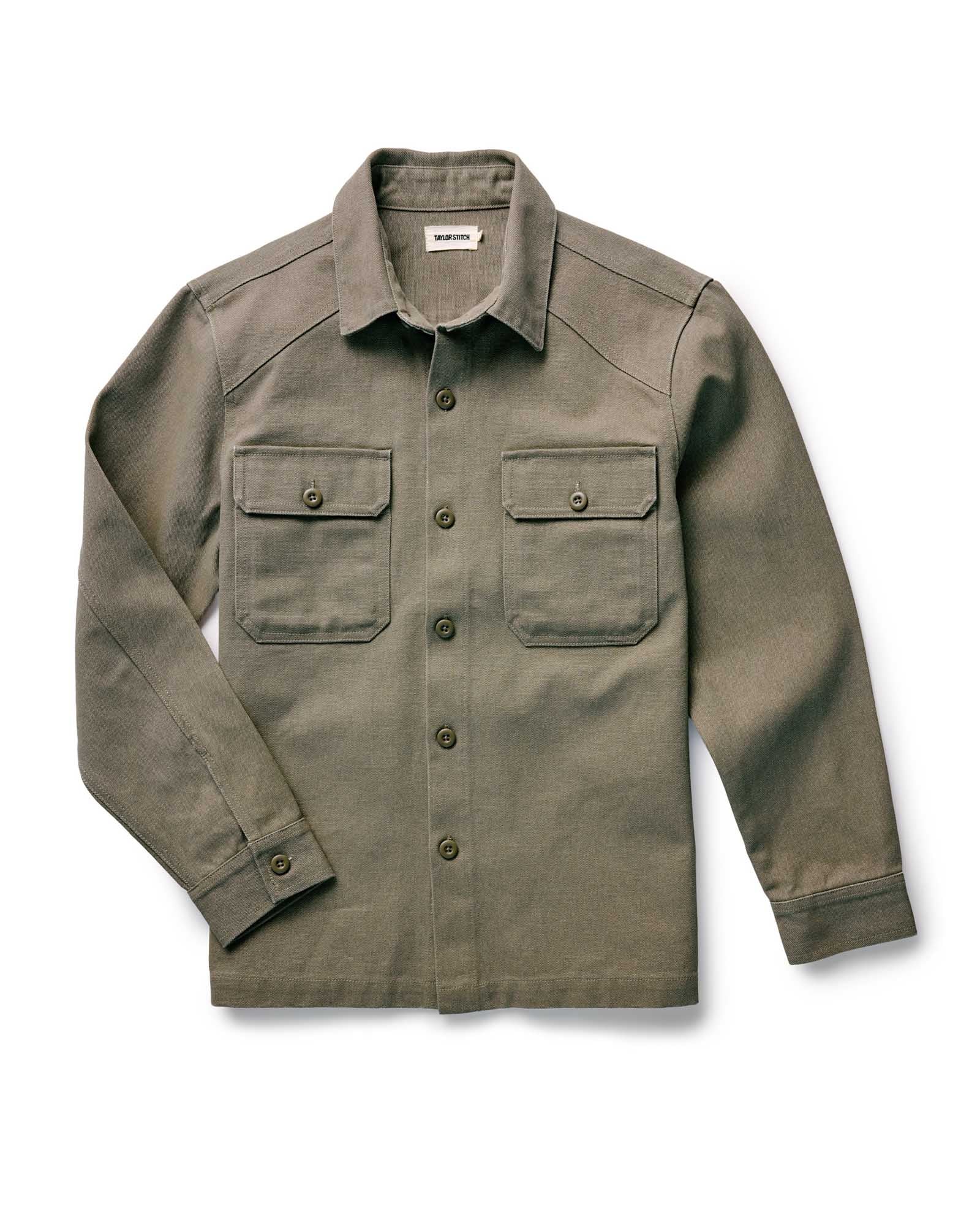 Image of The Shop Shirt in Stone Chipped Canvas