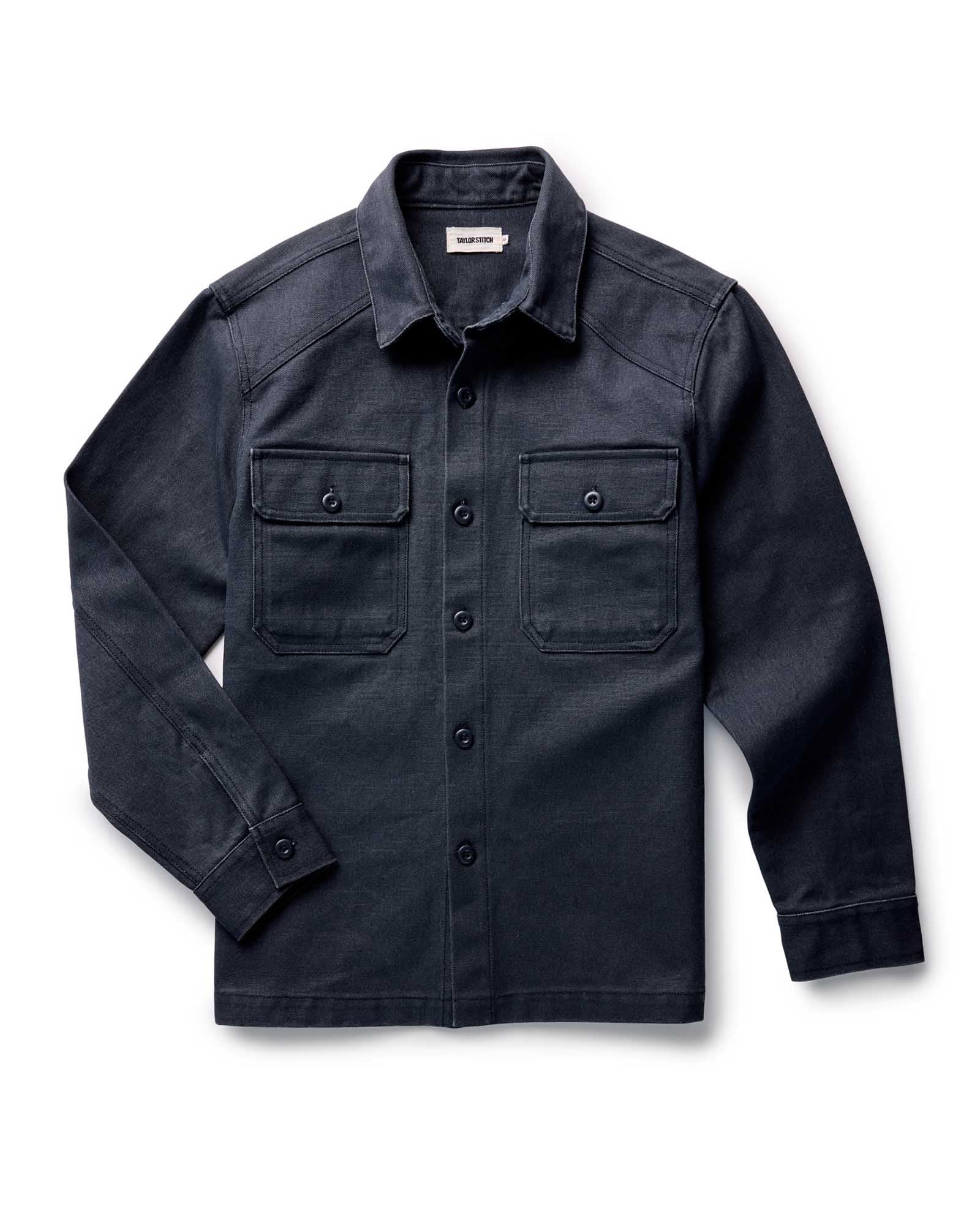 Image of The Shop Shirt in Navy Chipped Canvas