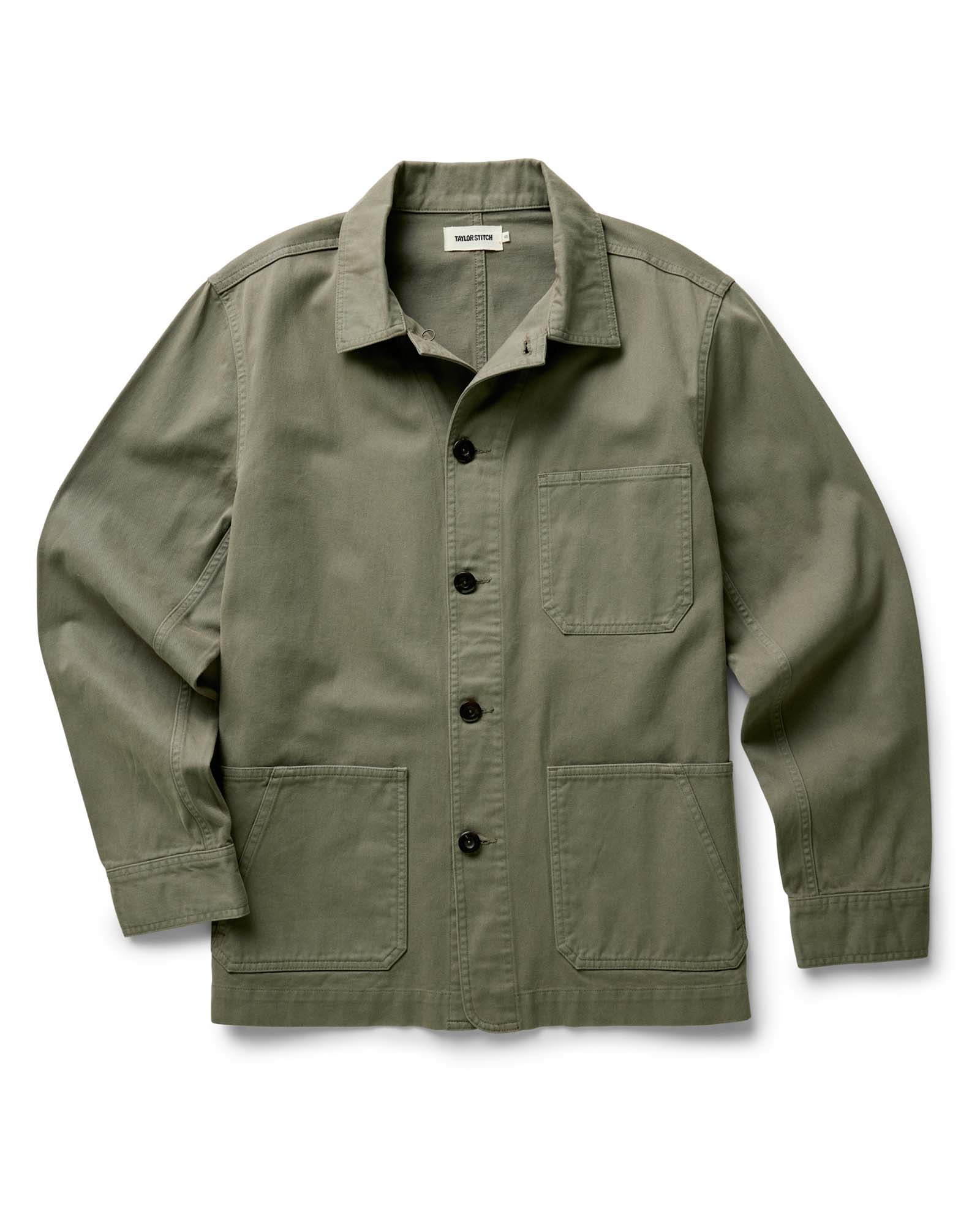 Image of The Ojai Jacket in Organic Smoked Olive Foundation Twill