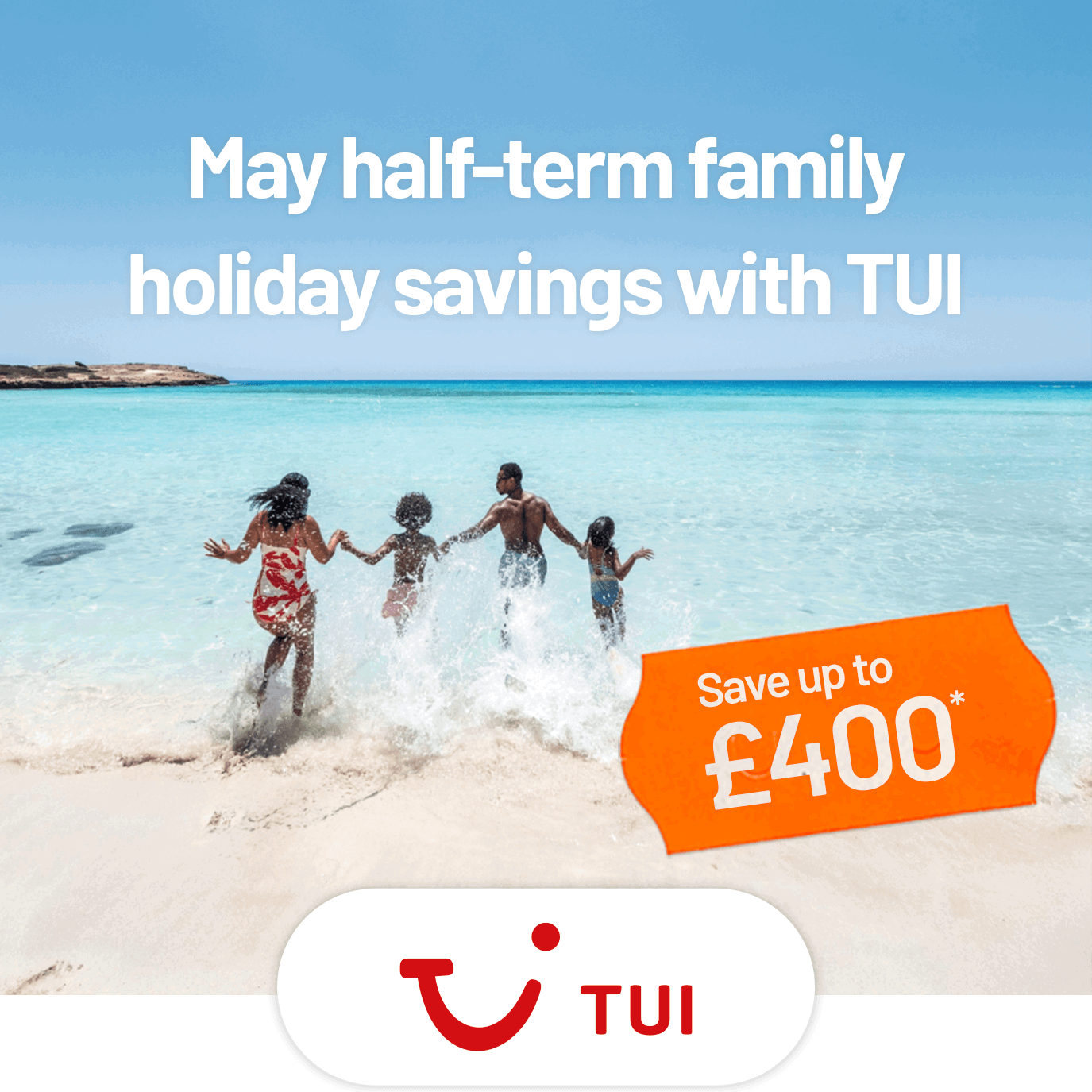 May half-term family holiday savings with TUI