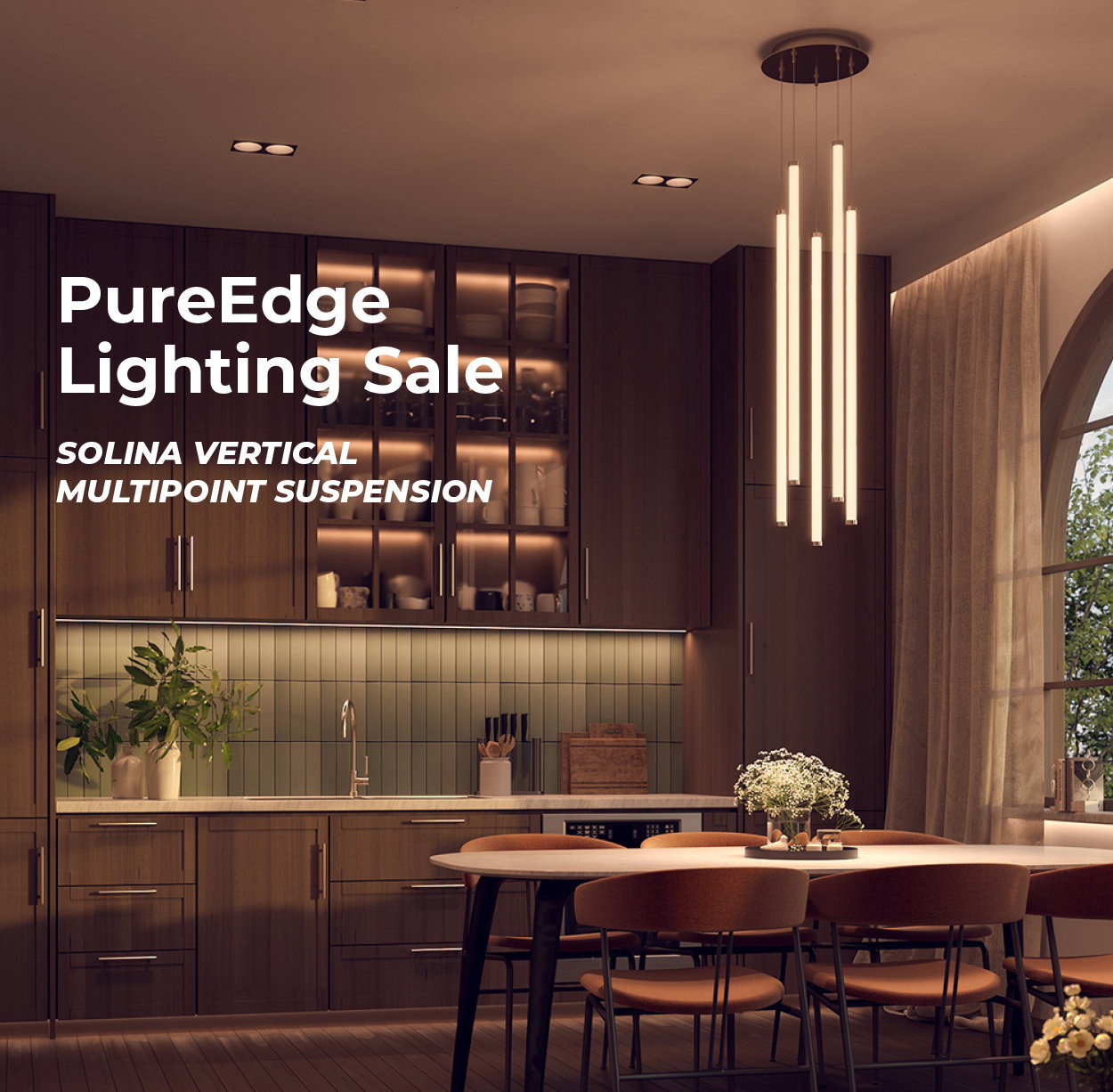 PureEdge Lighting Sale Solina Vertical Multipoint Suspension