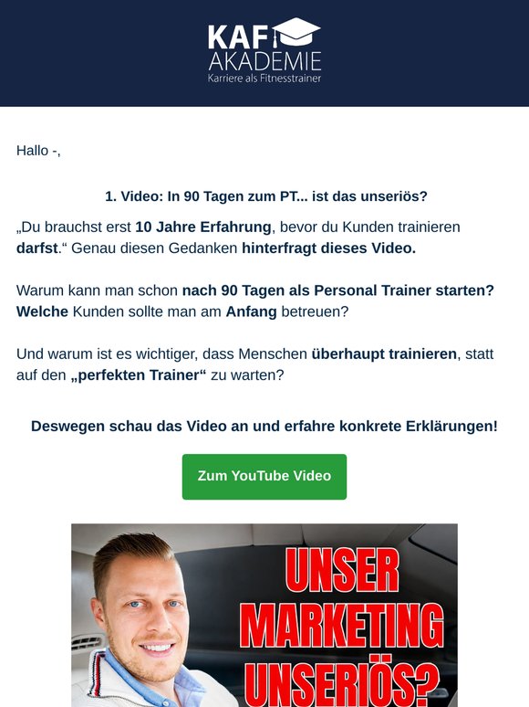 In 90 Tagen zum PT... ist das unseriös?