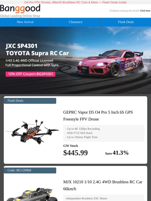 May Flight Season Sale | Up to 60% OFF FPV & RC Gear Inside>>✈️
