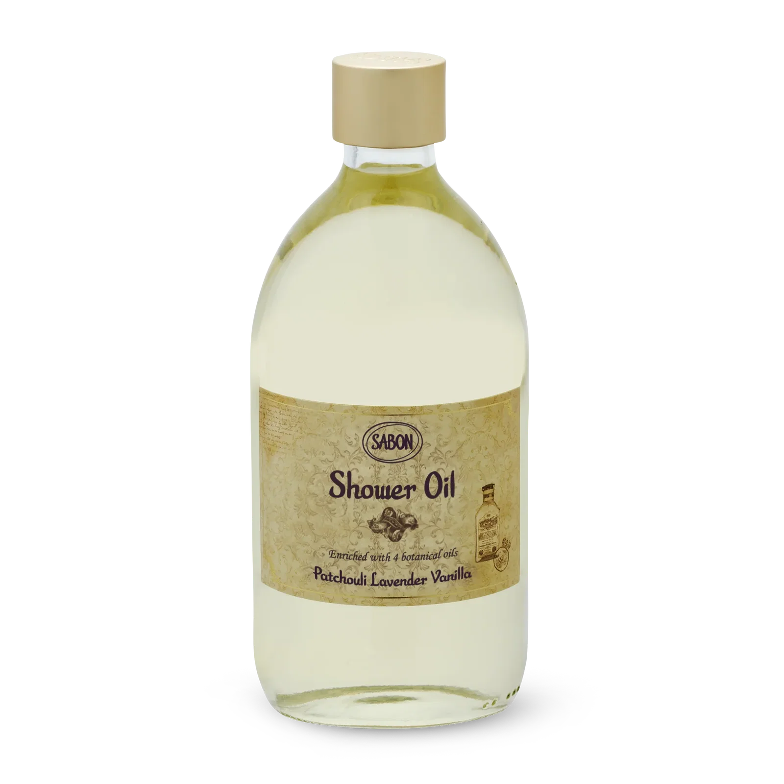 Image of Shower Oil Patchouli Lavender Vanilla 17.5 oz (500mL)