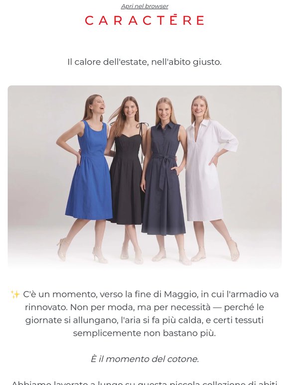 Nuovi Abiti 100% Cotone