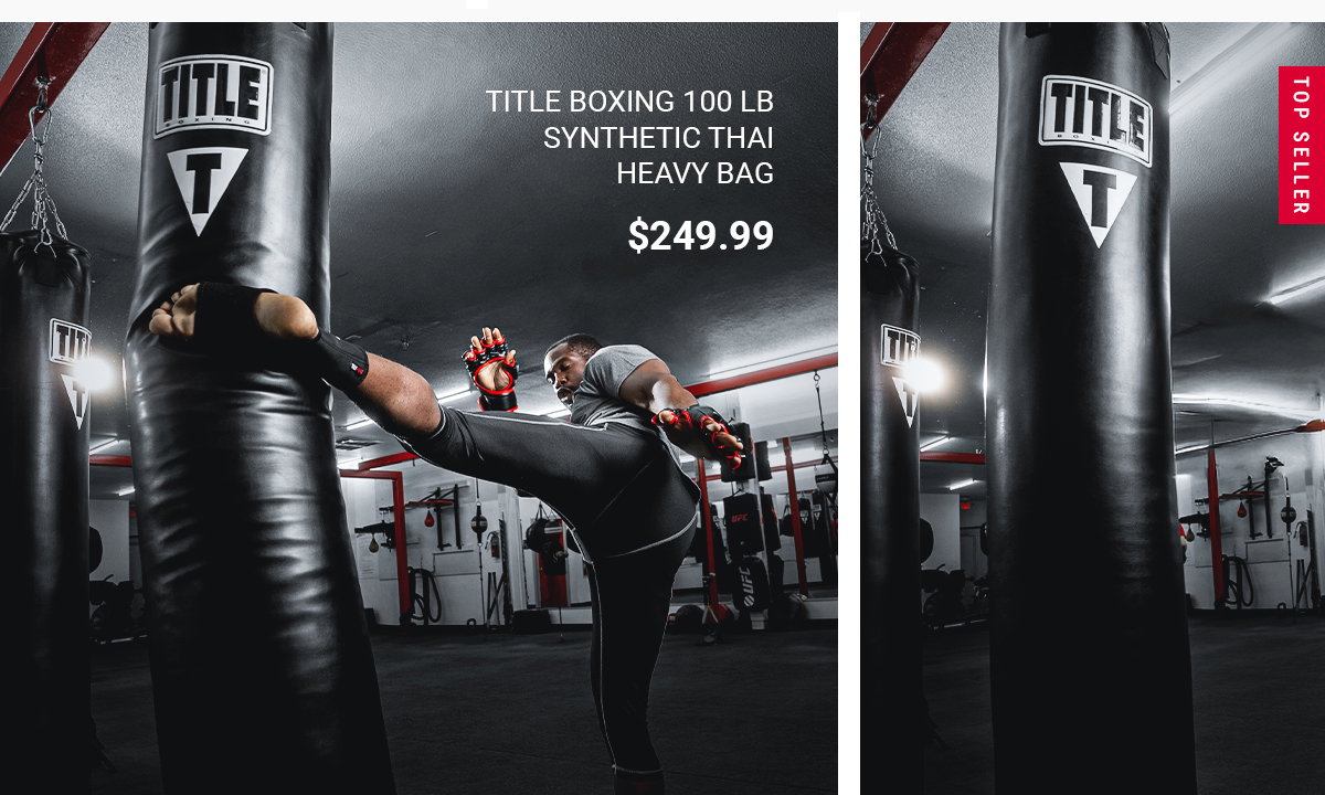 SHOP TITLE BOXING 100 LB SYNTHETIC THAI HEAVY BAGS