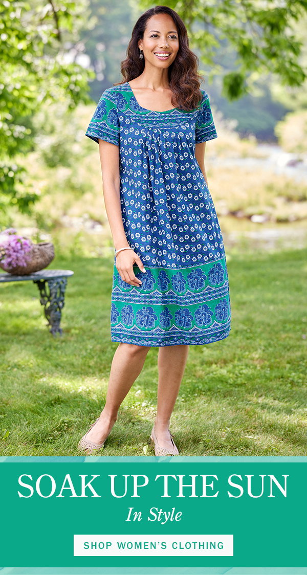 Soak Up the Sun in Style. Shop Women's Clothing. Knee-Length Cotton Muumuu