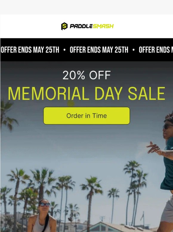 Order Time Weekend PaddleSmash: Order in time for Memorial Day weekend play | Milled