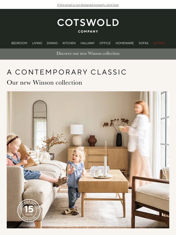 Explore our new modern classic range | Shop Winson