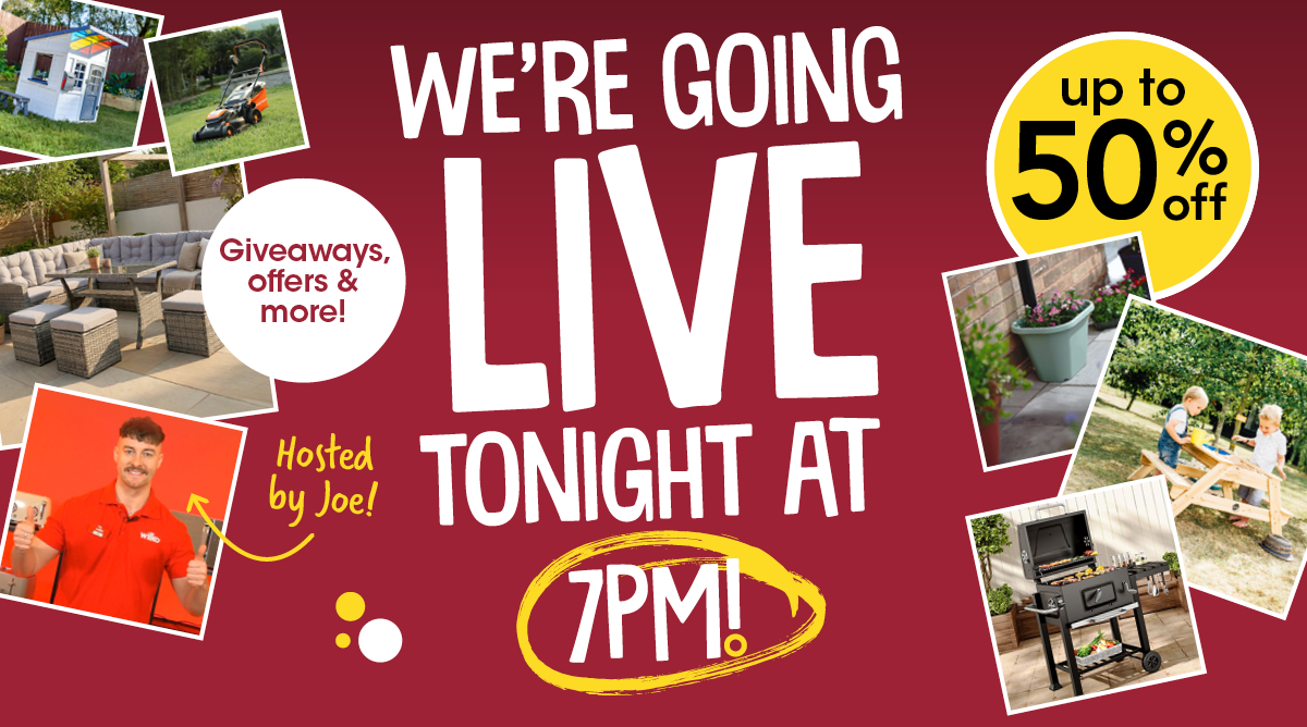 We're going live tonight at 7pm!