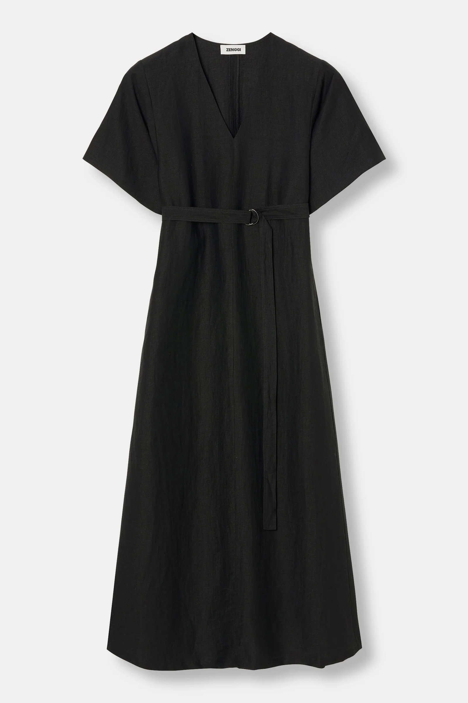 LIGHT LINEN MIX LONG DRESS