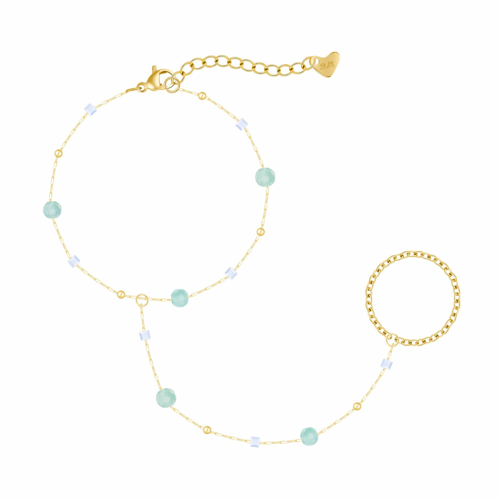 Image of Pastel Hand Chain Bracelet