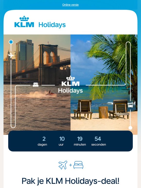 Laatste kans: KLM Holidays-deals! 🌍