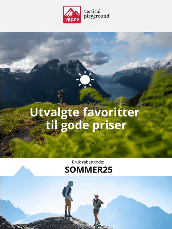 Sommerdeals ☀️ Få -25% på utvalgte favoritter!