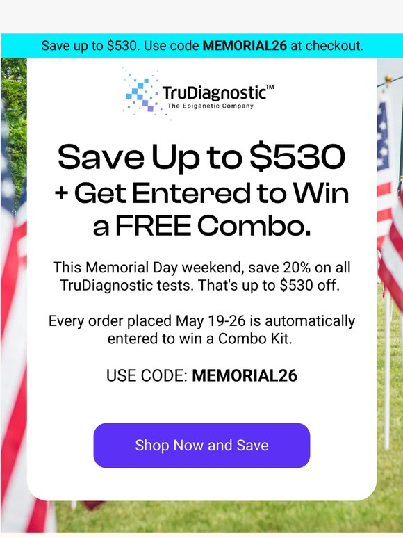 Save up to $530 This Memorial Day Weekend