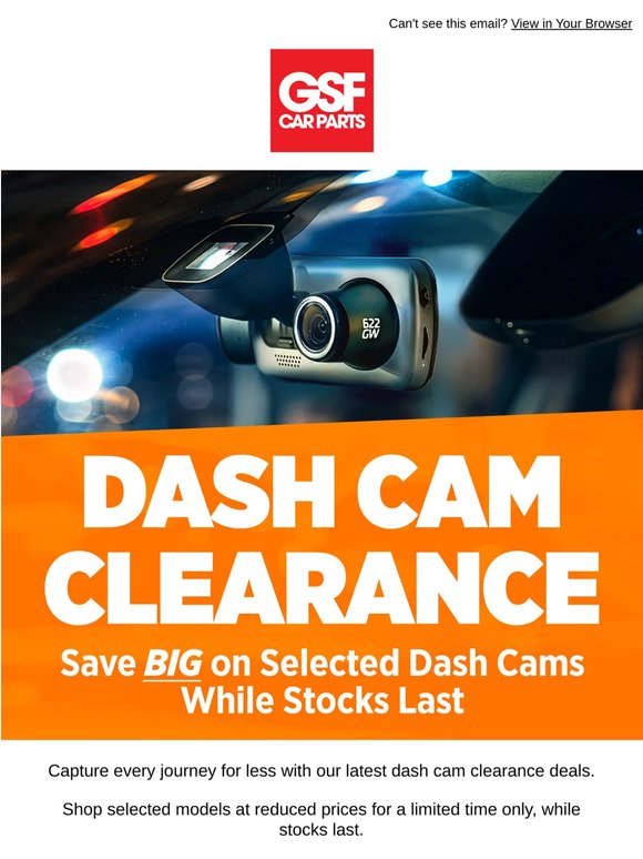 📹 Dash Cam Clearance Deals