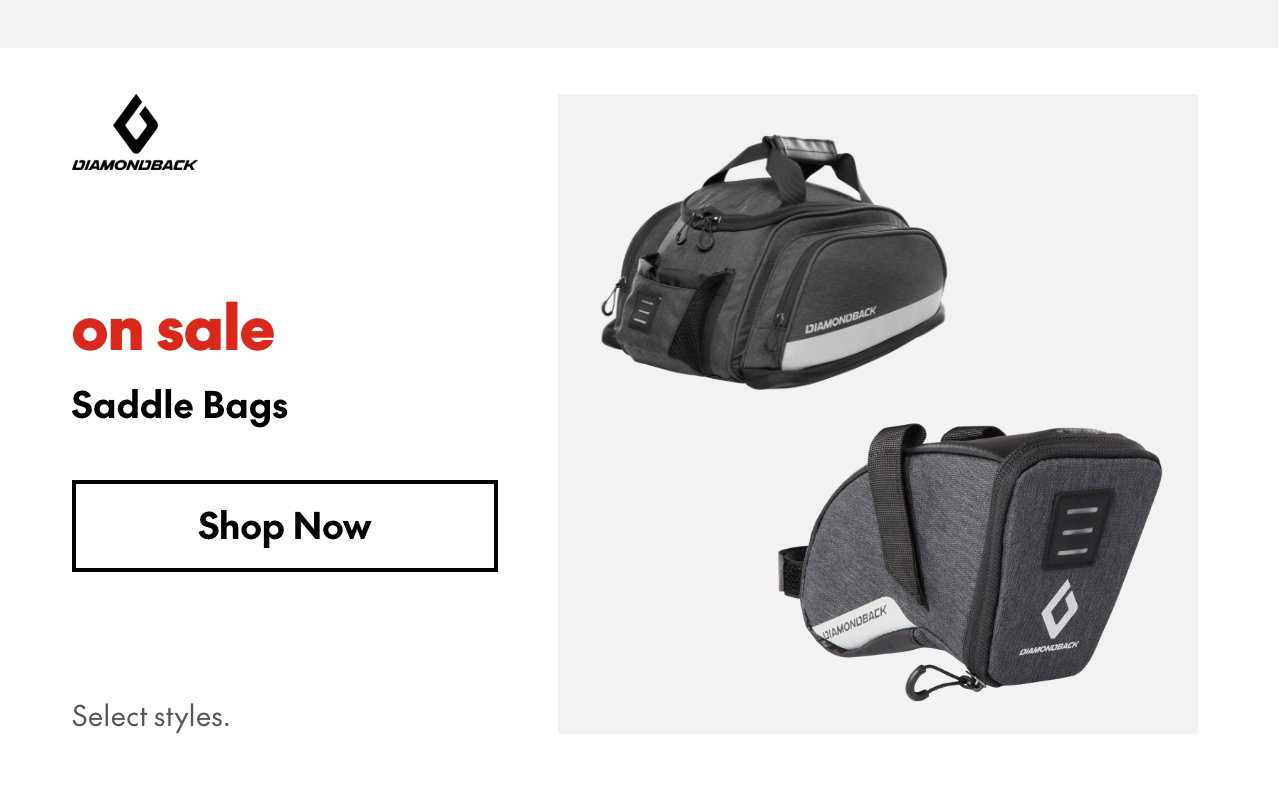Saddle Bags On Sale. Select styles.