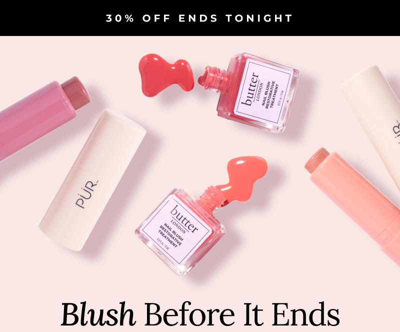 Nail Blush Sale: 30% Off Nail Blush and Blush Crush Sets - Ends Tonight