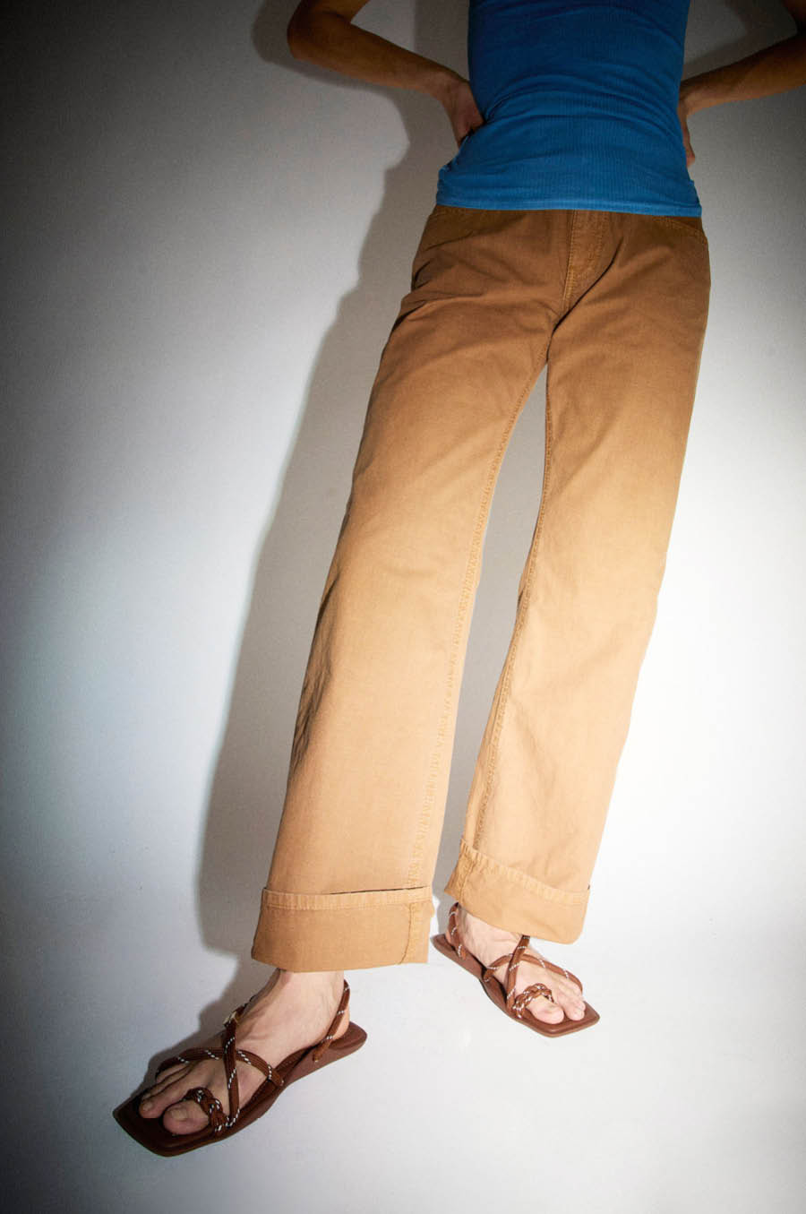 Flòwze Flò Square Sandal in Brown