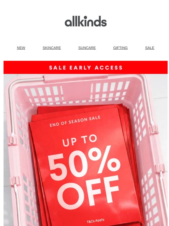 You’re on the list. Shop first!