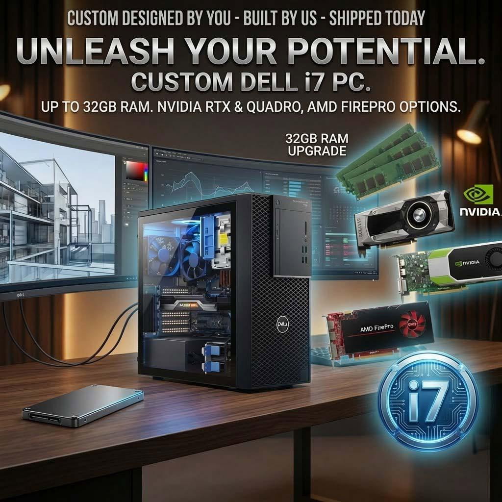 Image of Custom i7 Gaming & Creative PC – Build Your High-Performance Desktop | Windows 11