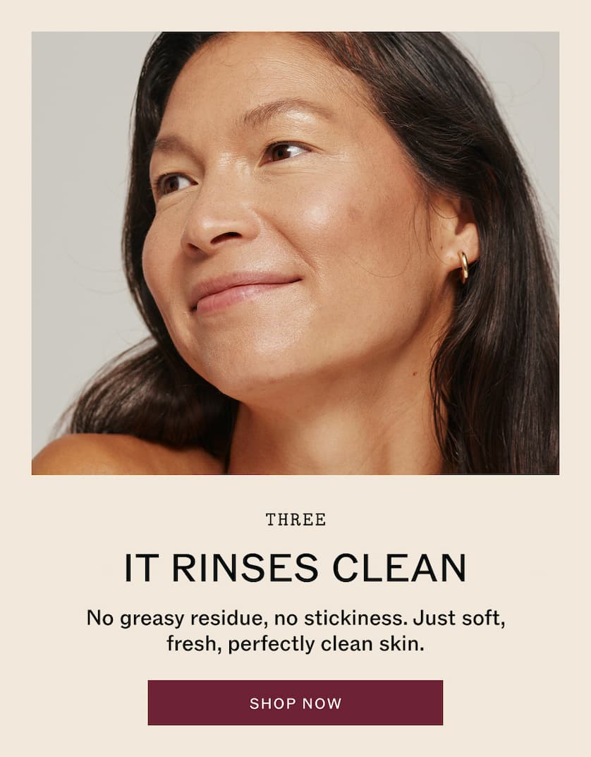 It rinses clean
