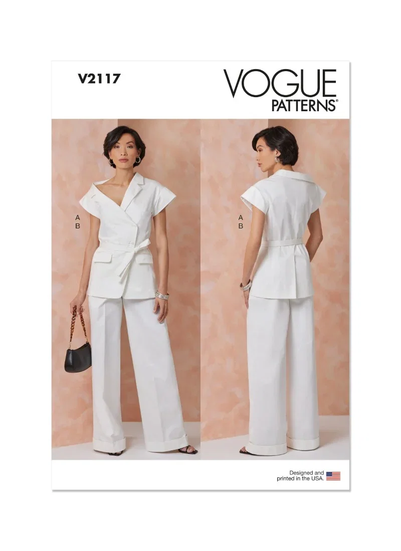Image of Vogue Sewing Pattern 2117 (Y5) Misses' Jacket and Pants  18-20-22-24-26