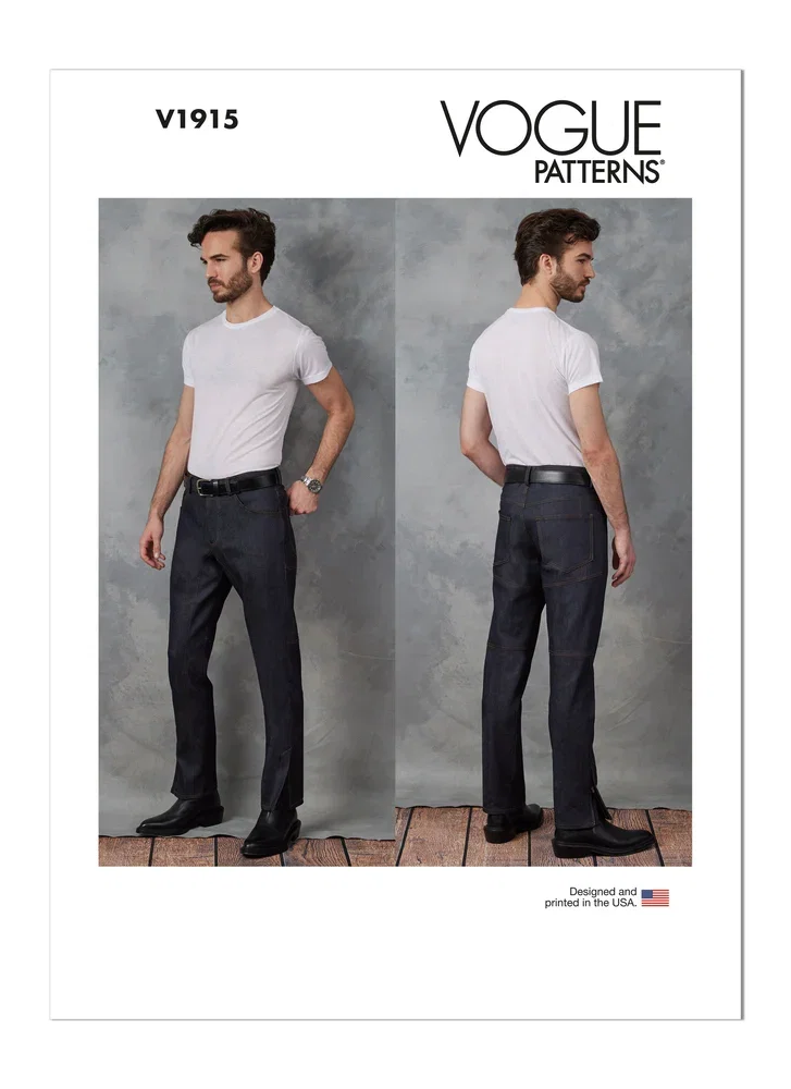 Image of Vogue Sewing Pattern 1915 (MUU) - Men's Jeans 