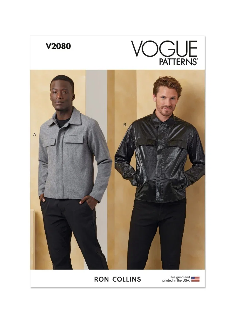 Image of Vogue Sewing Pattern 2080 (BB) Mens Jackets  44-46-48-50-52
