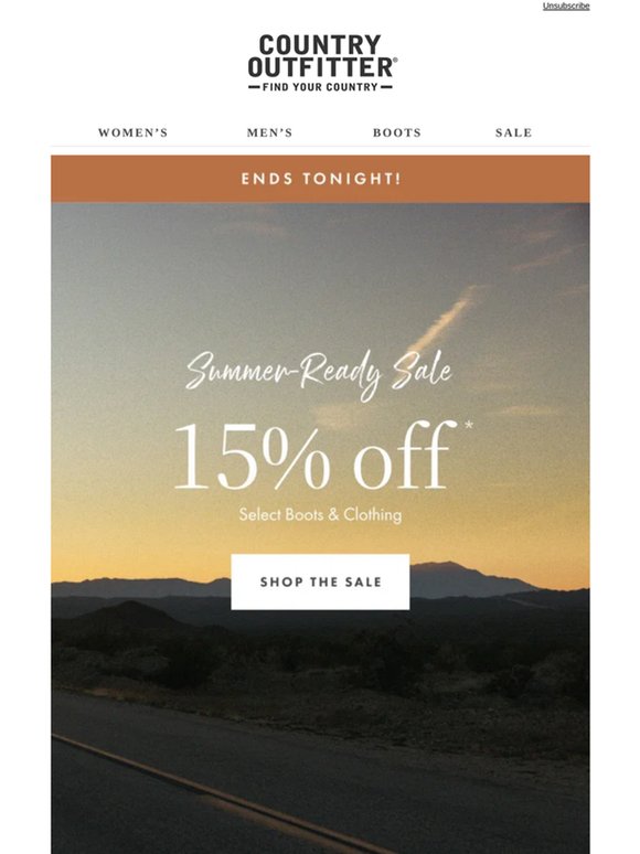 Summer-Ready Sale Ends Tonight