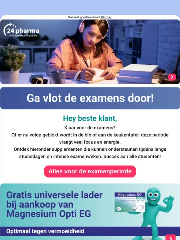 Klaar voor de examens? Gratis EG & Nuxe geschenk 🎁