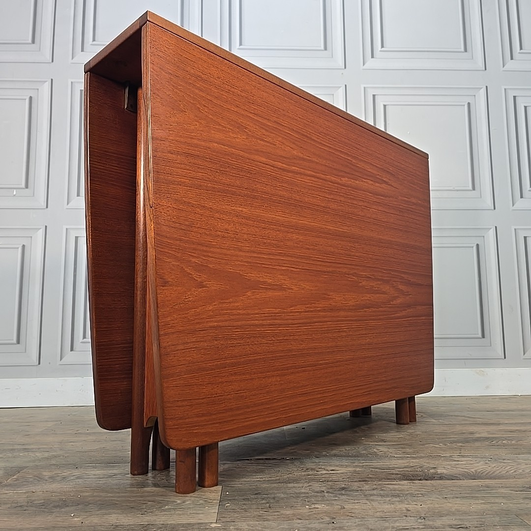 Mid Century Dining Table Drop Leaf Teak Gate Leg McIntosh Retro Vintage Mcm