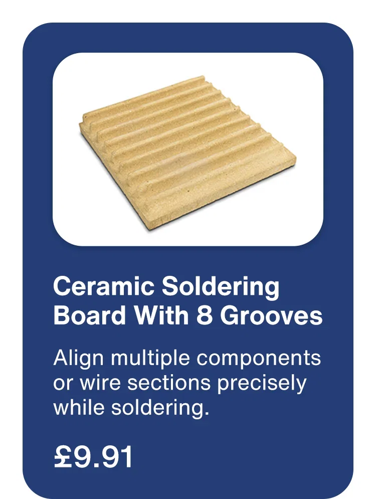 Ceramic Soldering Board With 8 Grooves: £9.91