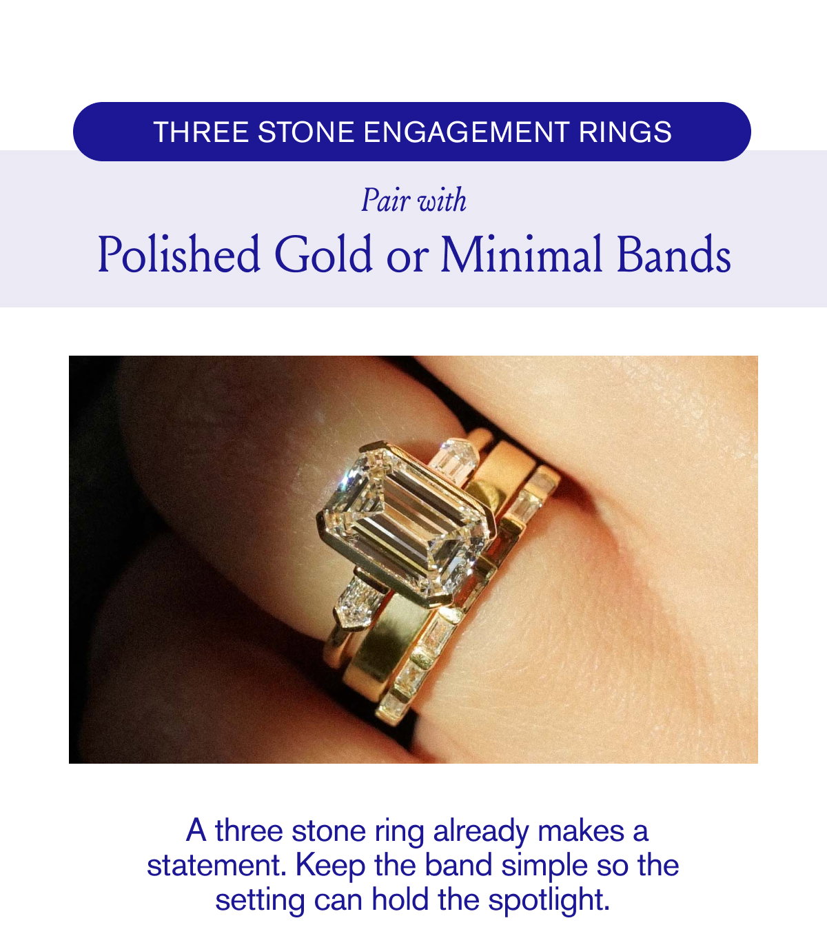 Polished Gold or Minimal Bands
