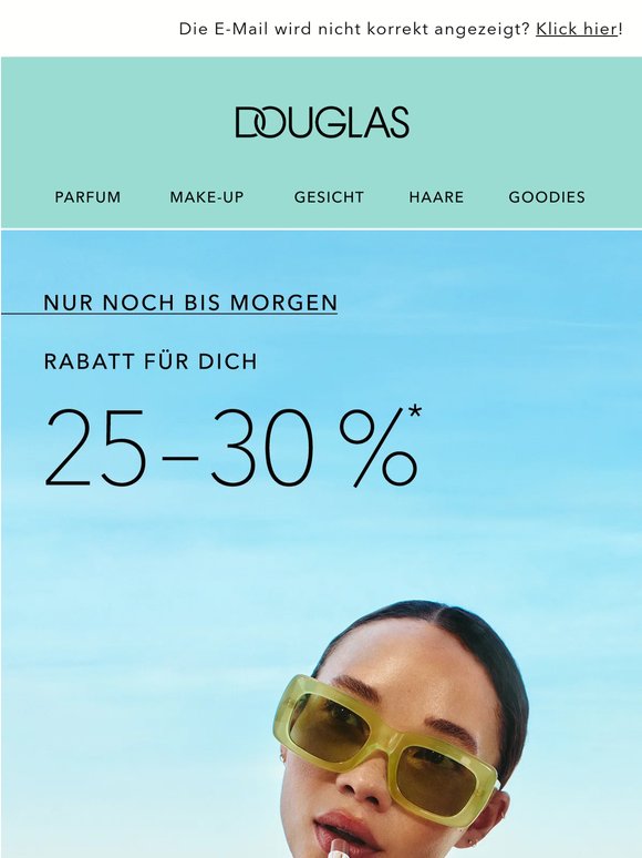 25–30 % Rabatt für dich: verlieben, shoppen, sparen!