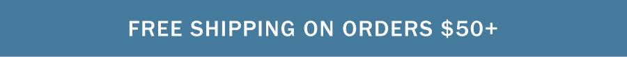 Free shipping on orders USD $50+