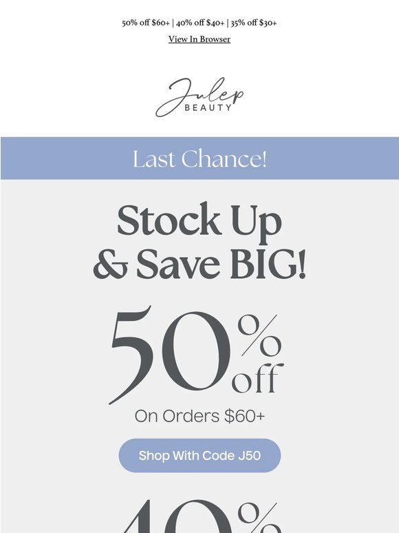 Uh Oh, Final Chance To Stock Up & Save ⚡