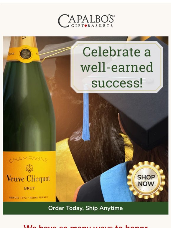 Our Graduation Gift Baskets Make the Grade
