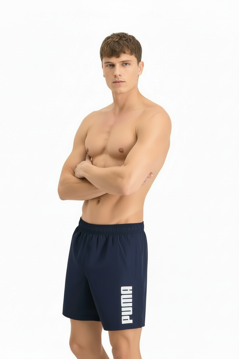 Puma Zwembroek Heren Mid Shorts Navy