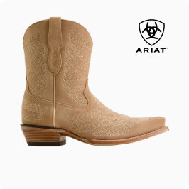 Cat embroidered snip toe cowboy boot