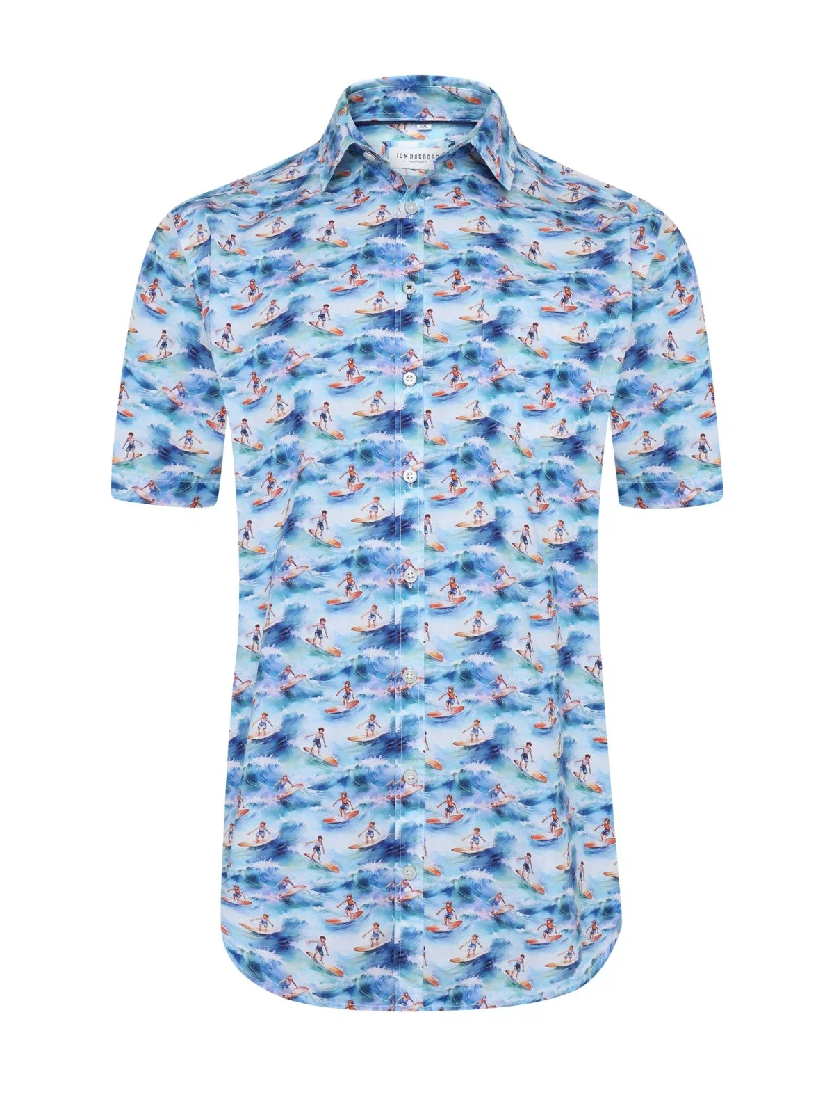 Extra-long cotton leisure shirt