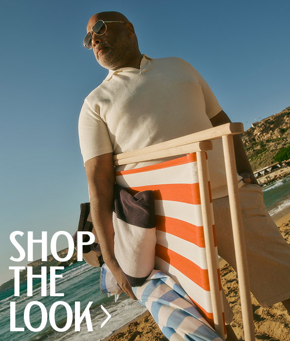 Knit polo shirt summer look