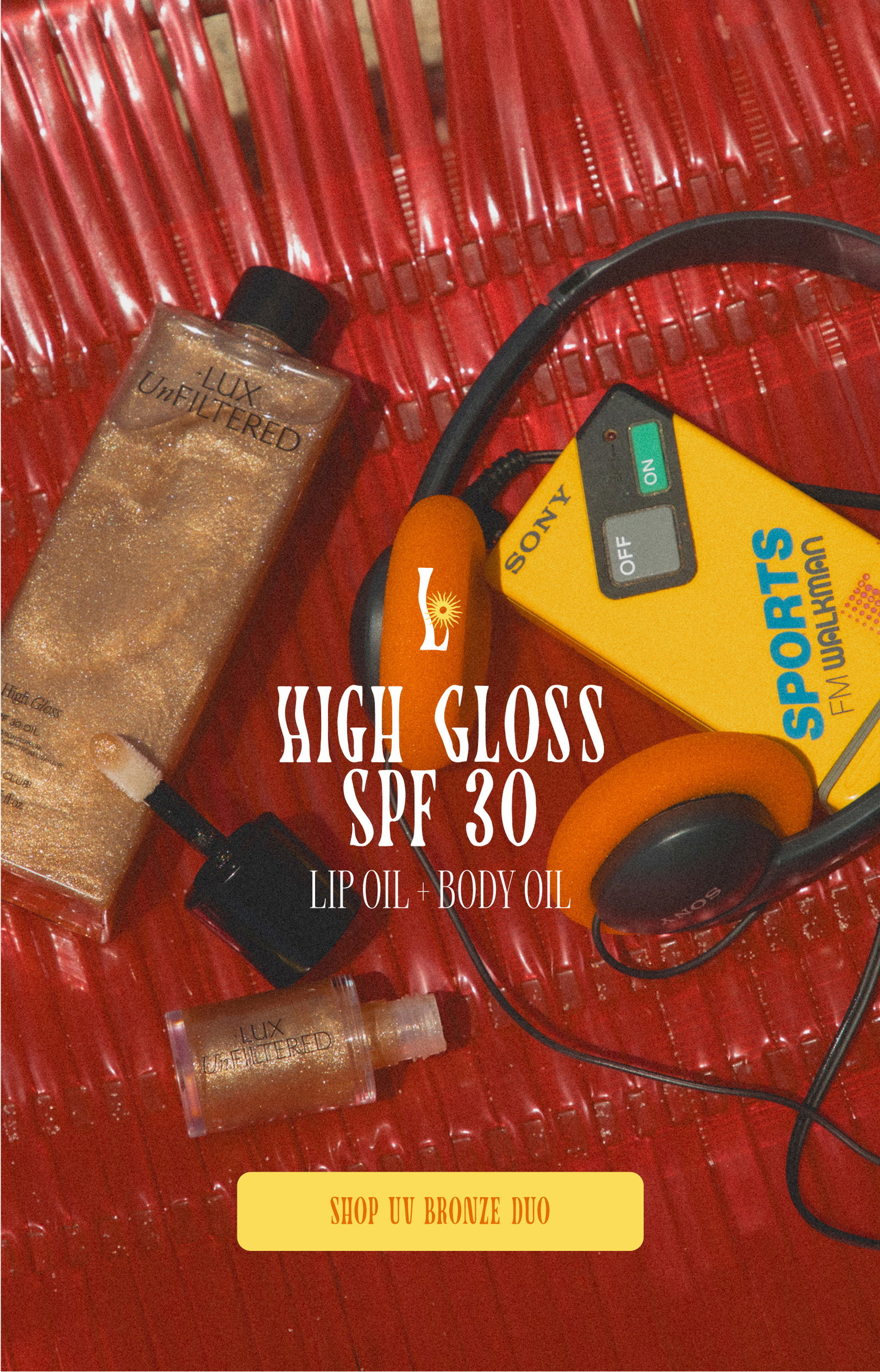 Shop High Gloss SPF 30 Lip Oil + Body Oil