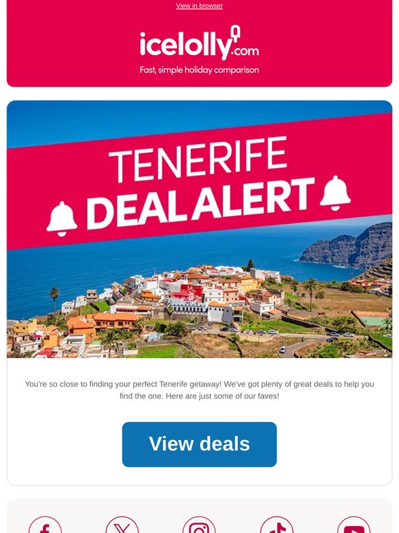 🔔 Tenerife deal alert | Get the latest prices inside 🇪🇸